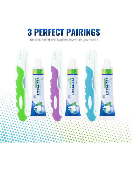Kit de Cepillos de Dientes Plegables Lingito - 3 Paquetes con Pasta Kit de Cepillos de Dientes Plegables Lingito - 3 Paquetes con Pasta