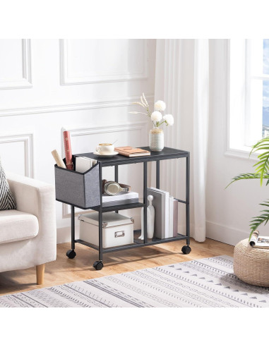 Soporte para Impresora Móvil MAHANCRIS 3 Niveles Negro