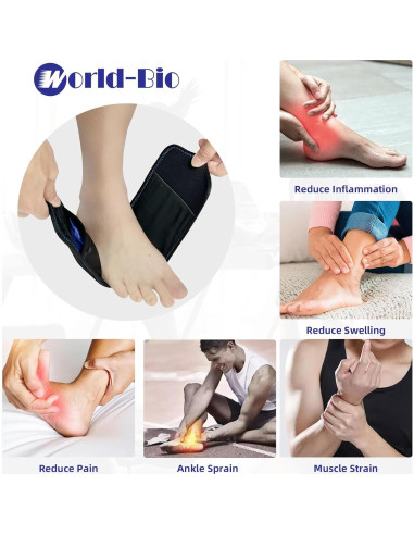 Funda de Hielo Reutilizable MR.ICE para Tobillo y Pie - Alivio de Dolor y Lesiones