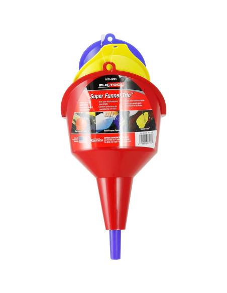 Embudo Multiusos FloTool 10714MX3 - Juego de 3 Piezas Embudo Multiusos FloTool 10714MX3 - Juego de 3 Piezas