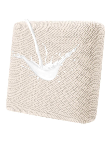 Fundas de Cojines Impermeables Fuloon Beige 1PC Ajuste Elástico Fundas de Cojines Impermeables Fuloon Beige 1PC Ajuste Elástico