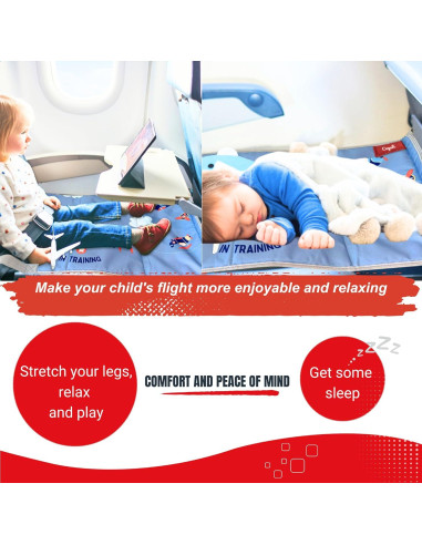 Extensor de Asiento de Avión Cegali para Niños - Gris Frío