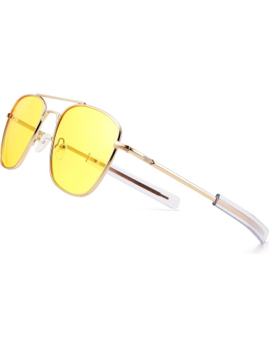 Gafas de sol Pro Acme aviador polarizadas UV400 doradas