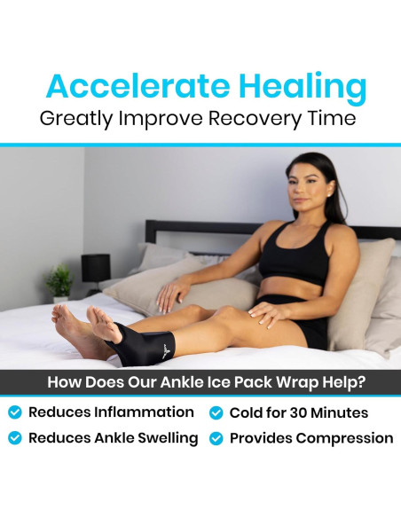 Envoltura de Hielo para Tobillo Vive Arctic Flex - Terapia Caliente y Fría Envoltura de Hielo para Tobillo Vive Arctic Flex - Terapia Caliente y Fría