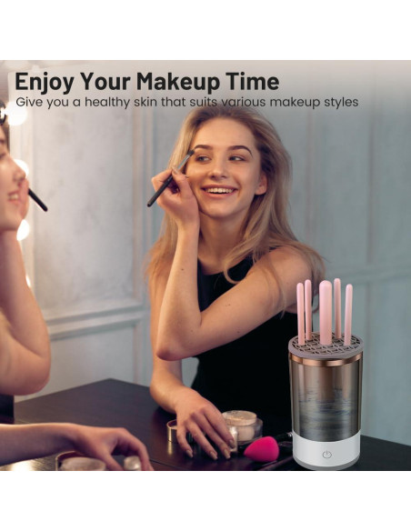 Limpiador de Brochas de Maquillaje Mosago 4 en 1 Portátil Limpiador de Brochas de Maquillaje Mosago 4 en 1 Portátil