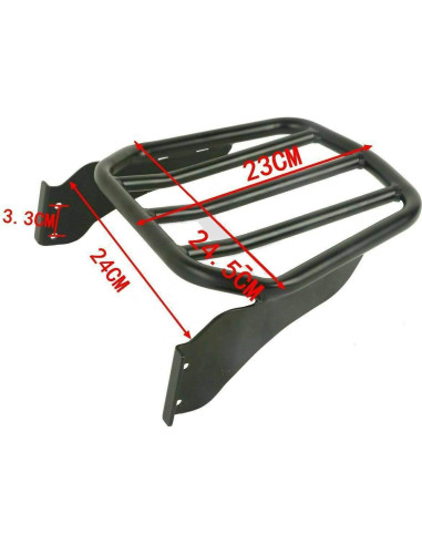 Soporte de Equipaje TCT-MOTORPARTS para Harley 2007-2017 Negro