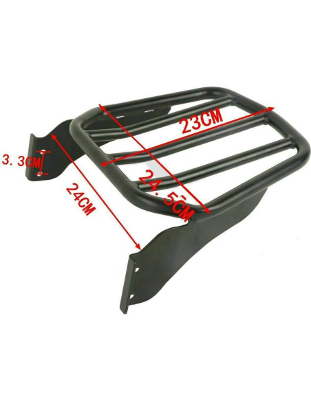 Soporte de Equipaje TCT-MOTORPARTS para Harley 2007-2017 Negro Soporte de Equipaje TCT-MOTORPARTS para Harley 2007-2017 Negro