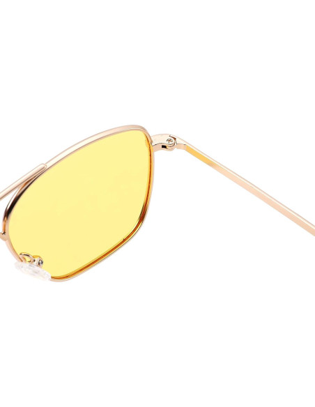 Gafas de sol Pro Acme aviador polarizadas UV400 doradas Gafas de sol Pro Acme aviador polarizadas UV400 doradas