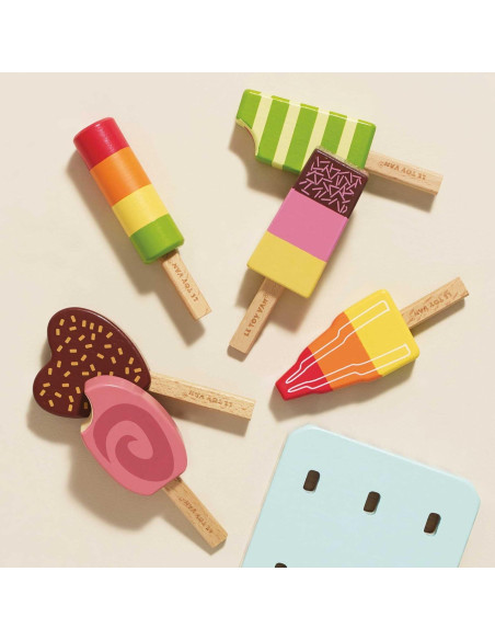 Conjunto de Helados de Madera Le Toy Van Honeybake 6 Piezas Conjunto de Helados de Madera Le Toy Van Honeybake 6 Piezas