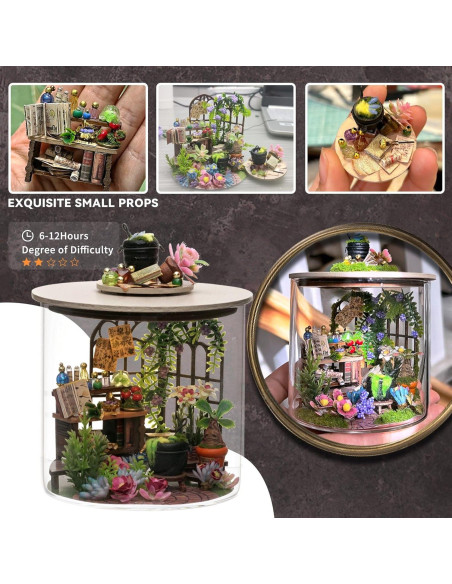 Kit Casa de Muñecas Miniatura Flever Jardín Mágico DIY Kit Casa de Muñecas Miniatura Flever Jardín Mágico DIY