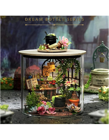 Kit Casa de Muñecas Miniatura Flever Jardín Mágico DIY