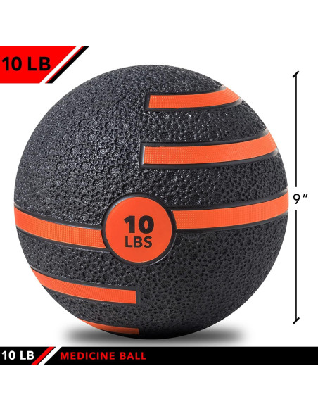 Balón Medicinal JFIT 4.54 kg para Ejercicio y Rehabilitación Balón Medicinal JFIT 4.54 kg para Ejercicio y Rehabilitación