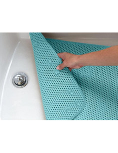 Alfombra de Baño Antideslizante Elaine Karen 91.4x43.2 cm Azul Aqua 2