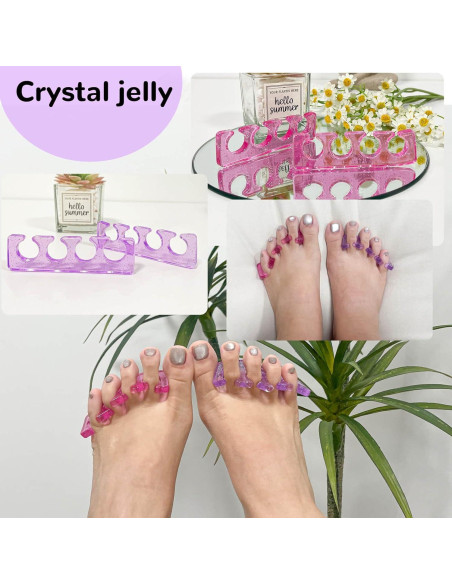 Separadores de Dedos de Gel SUNFATT para Pedicura 4 Piezas Separadores de Dedos de Gel SUNFATT para Pedicura 4 Piezas