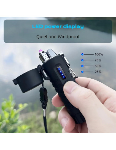 Encendedor Eléctrico NINSI F51 USB C Resistente al Agua
