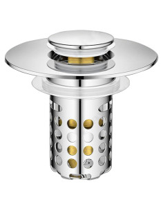 Colador de desagüe lavabo NADTLSS acero inoxidable 5.08 cm