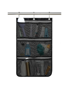 Caddy de Ducha Colgante Fammart 7 Bolsillos Malla Secado Rápido