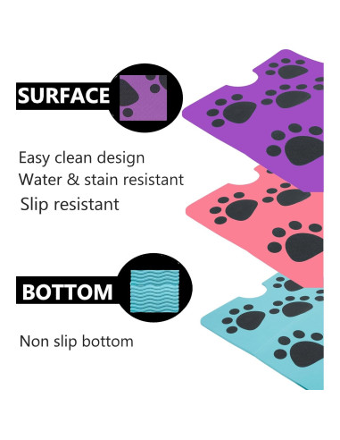 Alfombra para baño de mascotas PET202 Rosa 99x38 cm Antideslizante