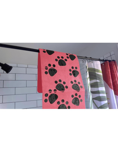 Alfombra para baño de mascotas PET202 Rosa 99x38 cm Antideslizante