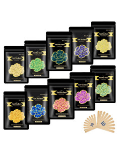 Perlas de Cera Dura Bouvetan 1000g Multicolor para Depilación