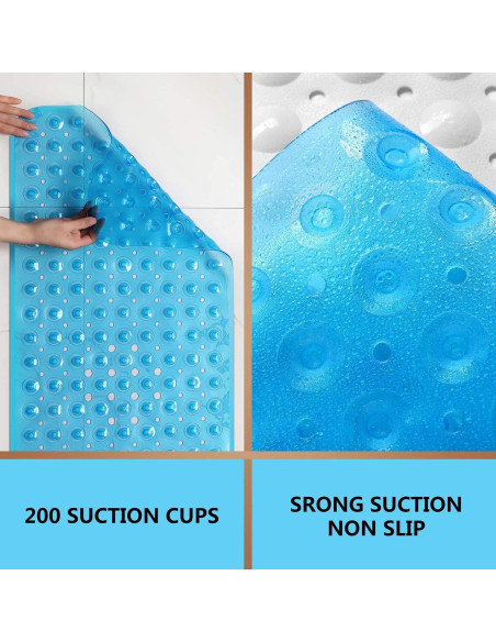 Alfombrilla de Baño Antideslizante Sheepping 101.6x40.6cm Azul Alfombrilla de Baño Antideslizante Sheepping 101.6x40.6cm Azul