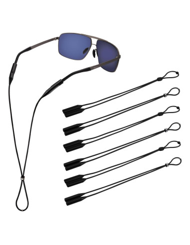 6 Correas Ajustables para Gafas Amrules Silicona 52 cm