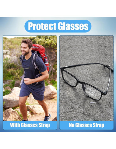 6 Correas Ajustables para Gafas Amrules Silicona 52 cm