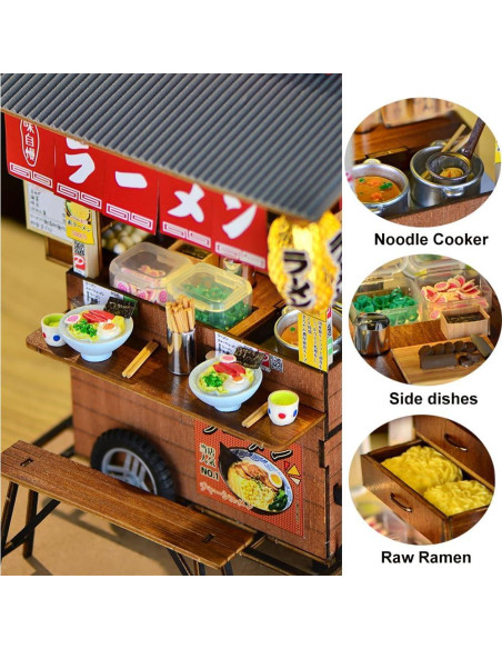 Kit Casa de Muñecas Miniatura DIY Cjeuxnr Tienda Japonesa 20x19x19.2cm Kit Casa de Muñecas Miniatura DIY Cjeuxnr Tienda Japonesa 20x19x19.2cm