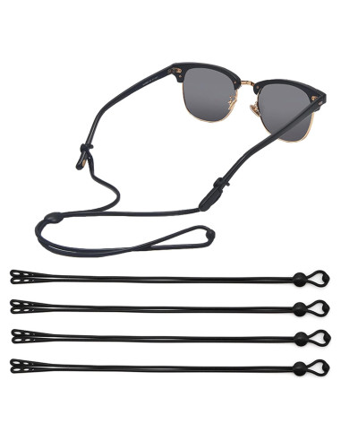 4 Correas Ajustables para Gafas OPUGIT - Silicona 52 cm