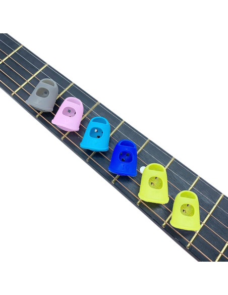 50 Protectores de Dedos de Silicona para Guitarra y Ukulele 50 Protectores de Dedos de Silicona para Guitarra y Ukulele