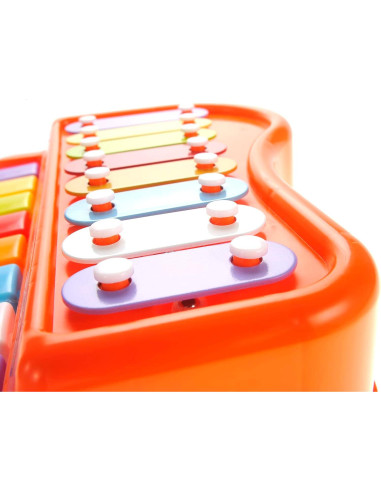 Juguete Musical 2-en-1 PowerTRC Piano Xilófono 30.5x20.8cm