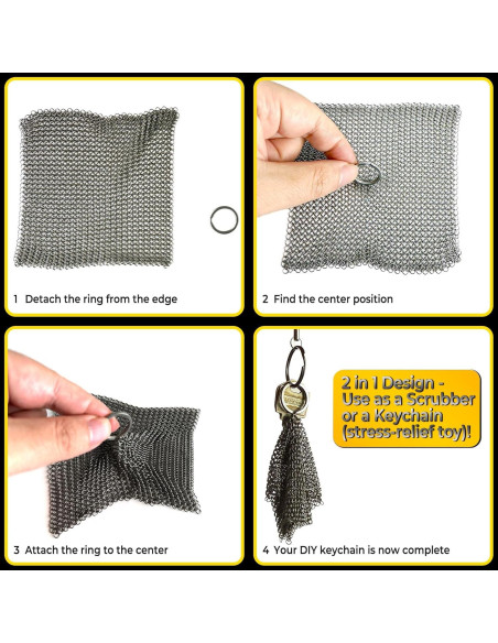 Esponja de Hierro Fundido ERGONOW 10.16cm Limpiador Sartén Esponja de Hierro Fundido ERGONOW 10.16cm Limpiador Sartén