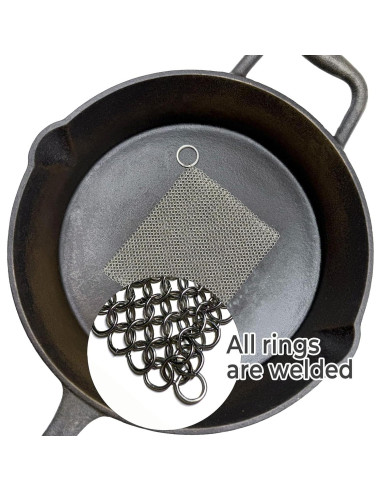 Esponja de Hierro Fundido ERGONOW 10.16cm Limpiador Sartén