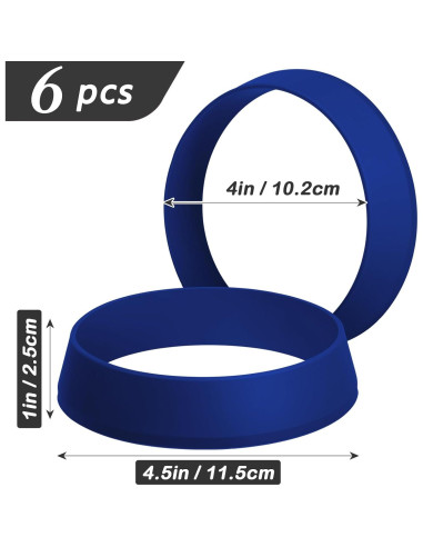 Moldes de Silicona KOLUTI para Muffin 10.2 cm - 6 Piezas
