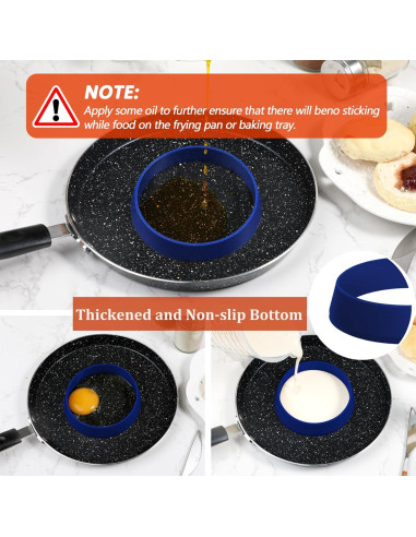 Moldes de Silicona KOLUTI para Muffin 10.2 cm - 6 Piezas