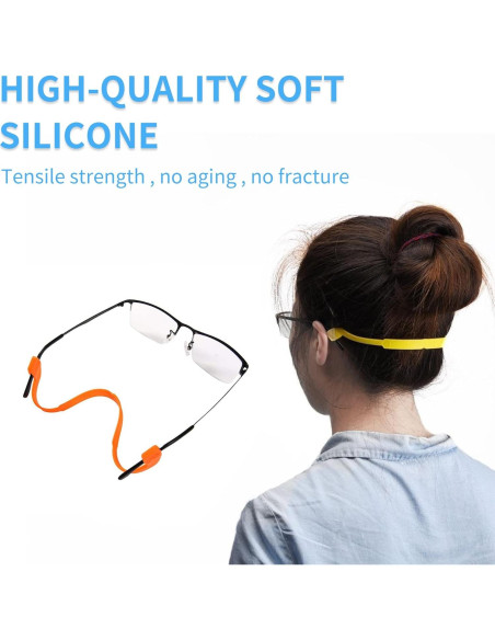 12 Correas de Gafas de Silicona para Niños y Adultos 12 Correas de Gafas de Silicona para Niños y Adultos
