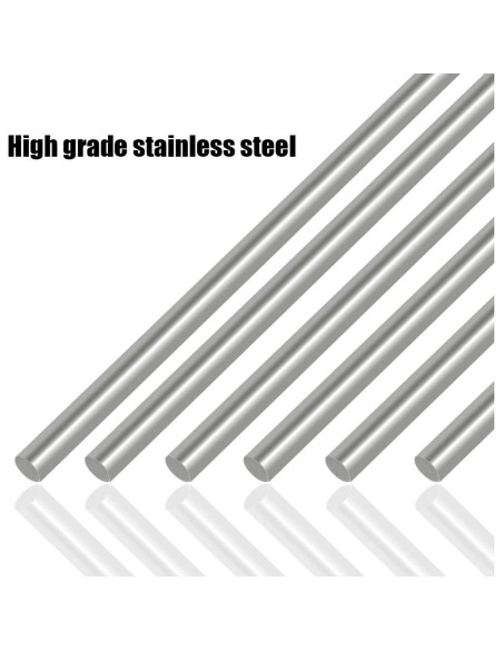 Kit 6 Varillas de Acero Inoxidable Swpeet 3mm x 300mm Kit 6 Varillas de Acero Inoxidable Swpeet 3mm x 300mm
