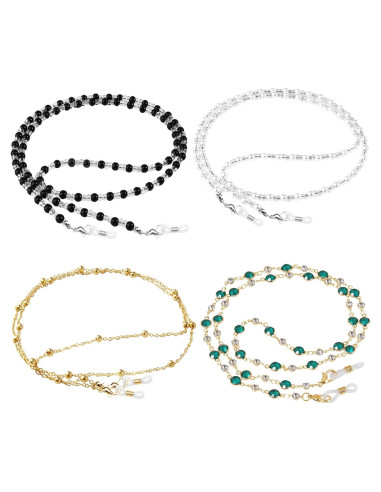 Cadenas para Gafas ONESING 4 Pcs Ajustables Multicolor