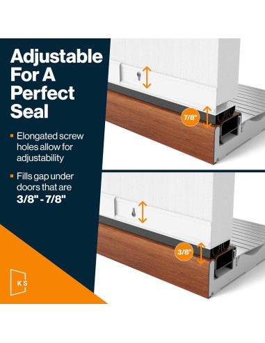 Barrera de Puerta Doble Burbuja KS Hardware 81.3 cm Blanco