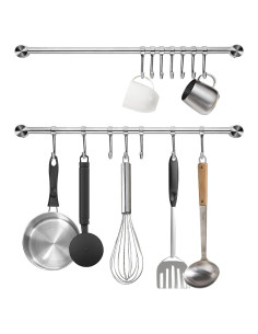 Soporte de Pared para Utensilios de Cocina Audmore 39.6 cm 2 Pack