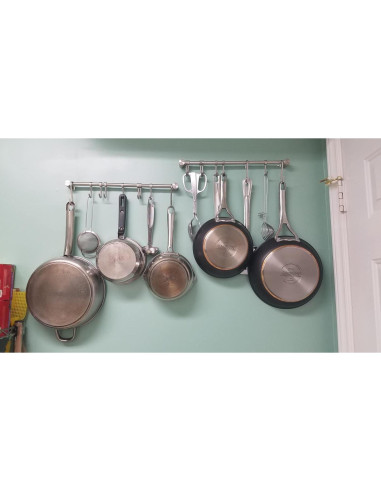 Soporte de Pared para Utensilios de Cocina Audmore 39.6 cm 2 Pack