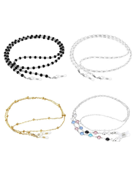 Cadenas para Gafas ONESING 4 Pcs Coloridas y Elegantes Cadenas para Gafas ONESING 4 Pcs Coloridas y Elegantes