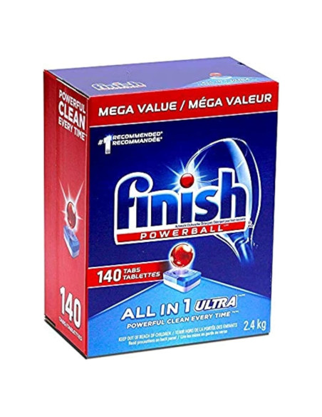 Finish Powerball Detergente para Lavavajillas 2.4 KG - 140 Tabs Finish Powerball Detergente para Lavavajillas 2.4 KG - 140 Tabs