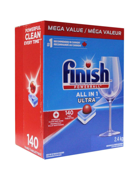 Finish Powerball Detergente para Lavavajillas 2.4 KG - 140 Tabs Finish Powerball Detergente para Lavavajillas 2.4 KG - 140 Tabs