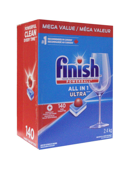 Finish Powerball Detergente para Lavavajillas 2.4 KG - 140 Tabs Finish Powerball Detergente para Lavavajillas 2.4 KG - 140 Tabs