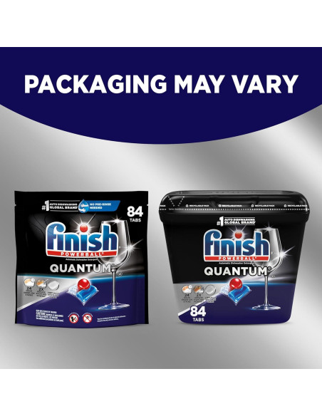 Finish Quantum Cápsulas para Lavavajillas 84 Unidades - Poder Antigrasa Finish Quantum Cápsulas para Lavavajillas 84 Unidades - Poder Antigrasa