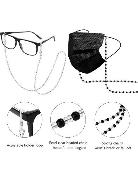 Cadenas para Gafas ONESING 4 Pcs Ajustables Multicolor Cadenas para Gafas ONESING 4 Pcs Ajustables Multicolor
