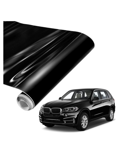 Envoltura de Vinilo Negro Brillante Spurtar 30.5x152cm