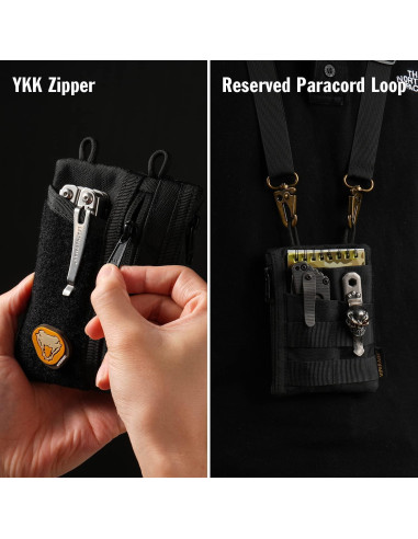 Organizador de Bolsillo EDC VIPERADE VE18 - 6 Bolsillos, Negro