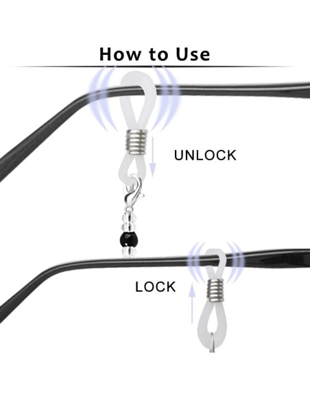 Cadenas para Gafas ONESING 4 Pcs Ajustables Multicolor Cadenas para Gafas ONESING 4 Pcs Ajustables Multicolor